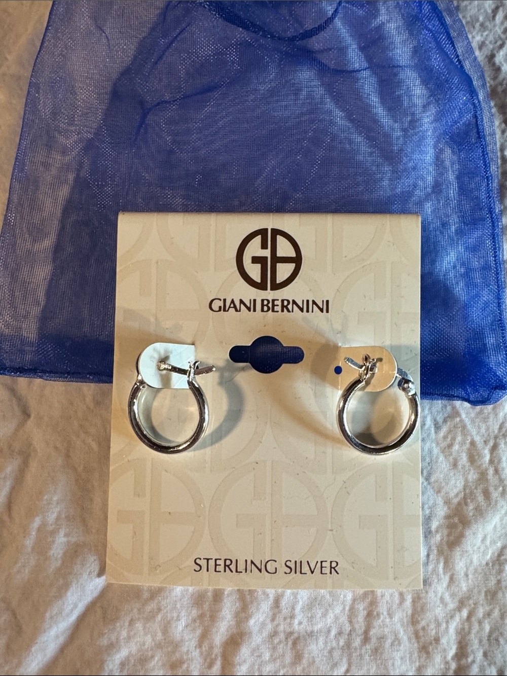 Giani Bernini Polished Sterling Silver Small Hoop Earrings